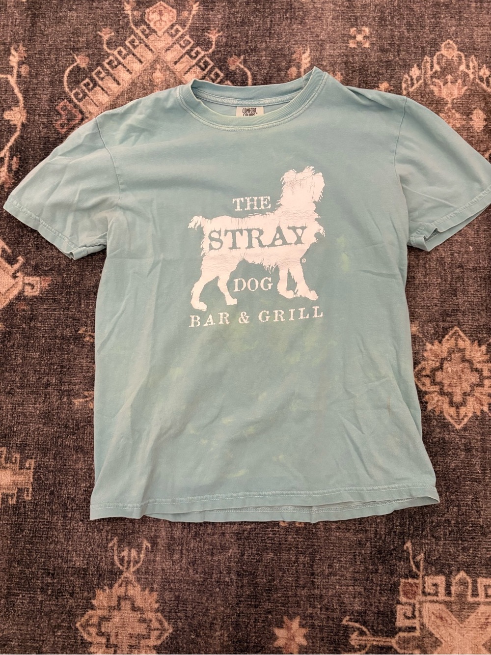 The Stray Dog Bar & Grill Light Blue Graphic Tee